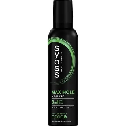 Syoss Hair Mousse Max Hold - Strong Hold Hair Styling Product
