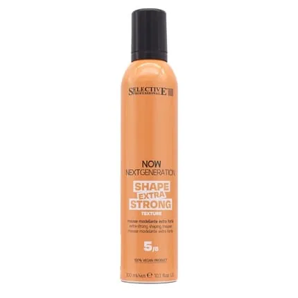 Hair Selective Professional Now Next Generation Texture Shape Extra Strong Mousse 300ml
