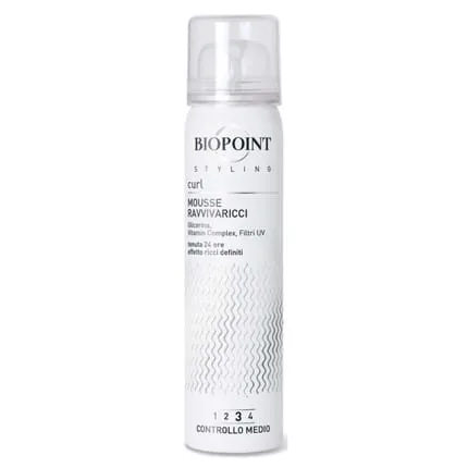 Biopoint Hair Foam 75ml Revitalizing Curls Mini Size