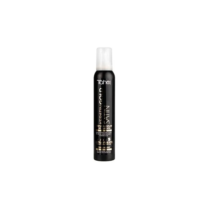 Tahe Botanic Keratin Gold Satin Fixing Foam 5 200ml - Professional Hair Care