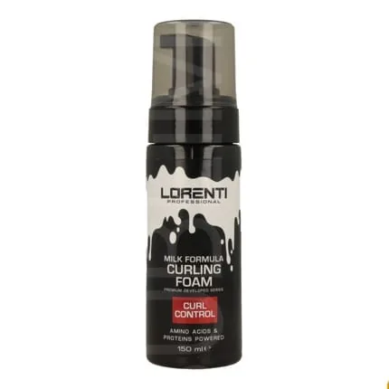 Lorenti Milk Formula Curling Foam 150ml - Anti-Frizz Mousse for Defined Curls
