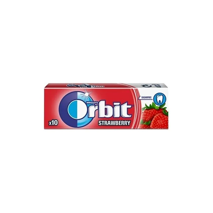 Orbit Strawberry Chewing Gum 10 Dragees 14g