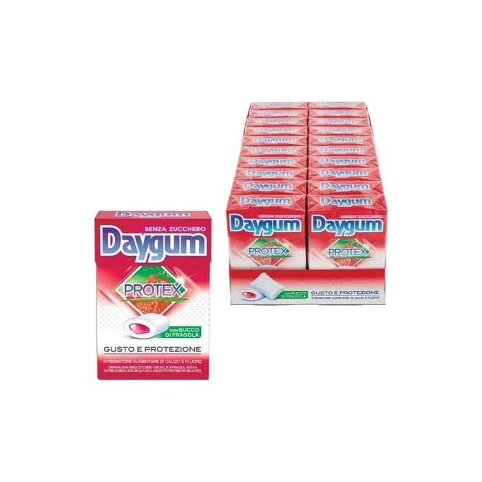 Daygum Protex Strawberry Chewing Gum Gel 30g