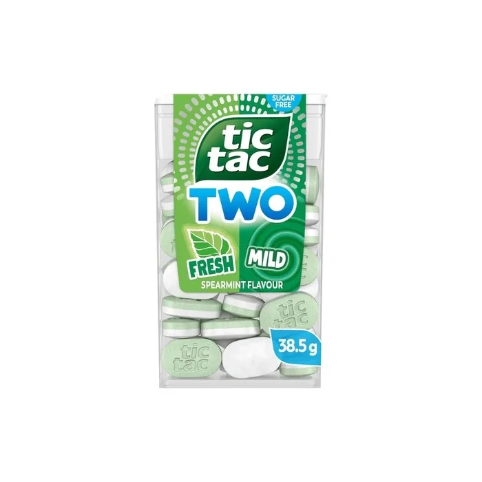 Tic Tac Two Spearmint Fresh and Mild Mint Candy 38.5g