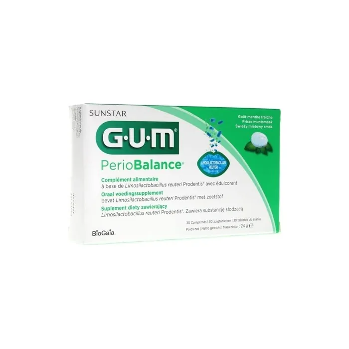 GUM Perio Balance Mint Lozenges 30 Tablets