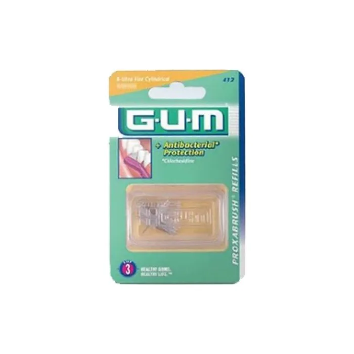GUM Proxabrush Refills 8 Extra Fine Tapered 0.6mm 514
