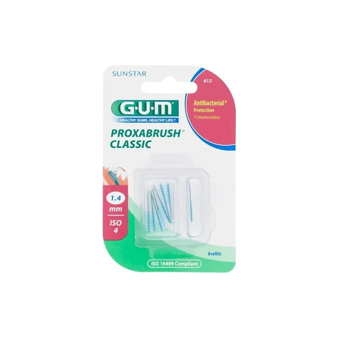 Gum Proxabrush Replacement Brushes Candle 8 St Candle 1.4mm ISO 4