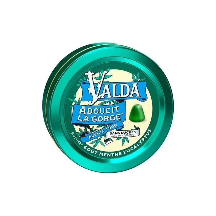 Valda Sugar Free Gums Mint Eucalyptus Flavor 50g