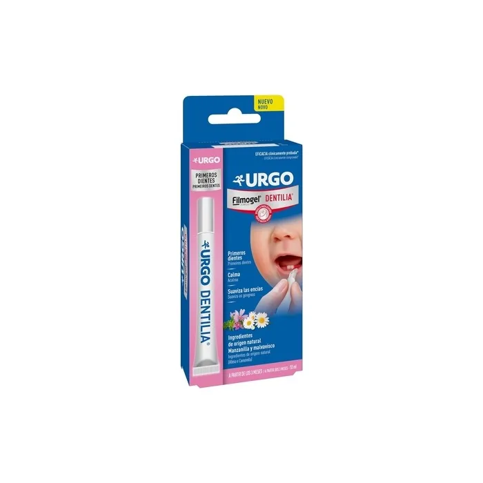 Urgo Dentilia First Center Filmogel Soothes Gums with Natural Ingredients Stick with Massage Nozzle