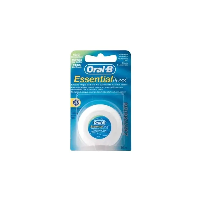 Oralb Essential Floss Waxed Mint 50m