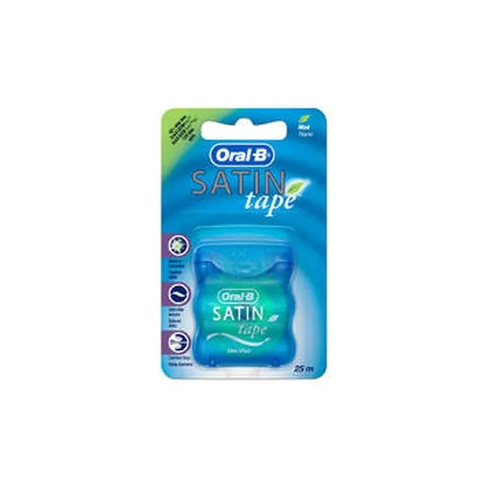 Oralb Satin Tape Mint Dental Floss 25 Meters