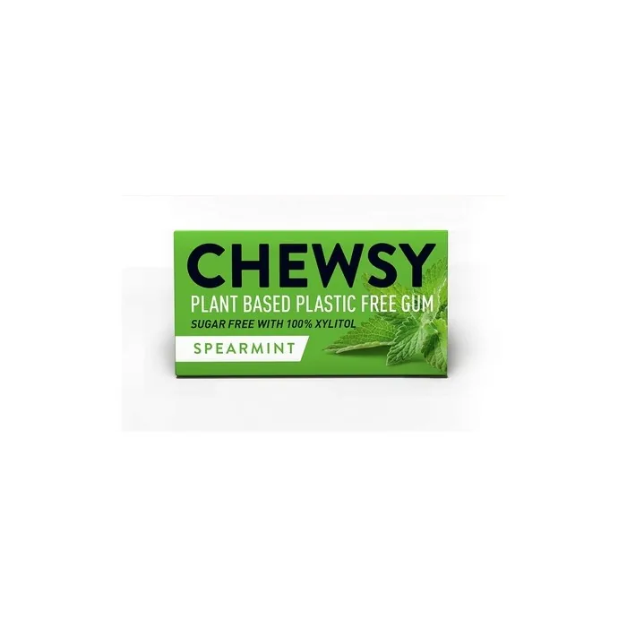 Chewsy Natural Spearmint Plant-based Plastic-free Gums 15g
