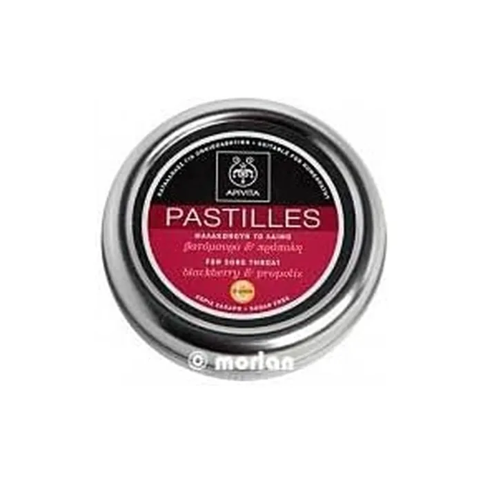 Apivita Blackberry & Propolis Pastilles for Sore Throat 45g
