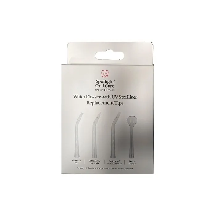 Spotlight Oral Care Water Flosser with UV Sanitizer Replacement Tips