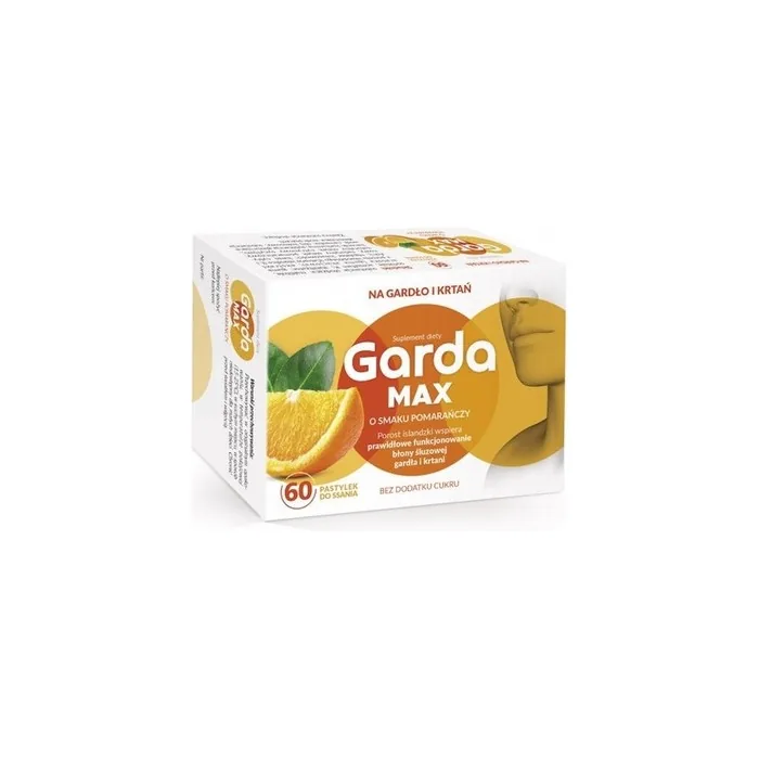 Garda Max Lichen Pastilles Without Sugar Orange 60 Pastilles