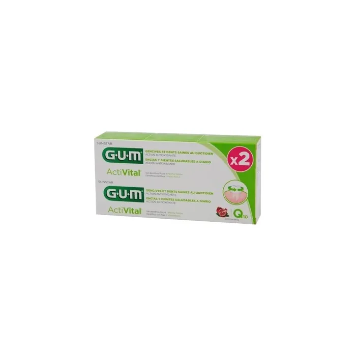 Sunstar Gum Activital 2 Tubes Of 75 Milliliters
