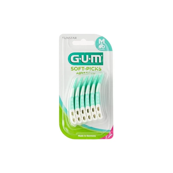 GUM 650 SOFTPICKS Advanced Regular 60 Units Black