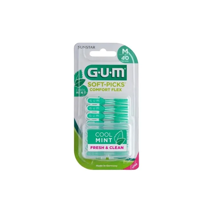 Gum Soft Picks Comfort Flex Medium Mint 40 Picks