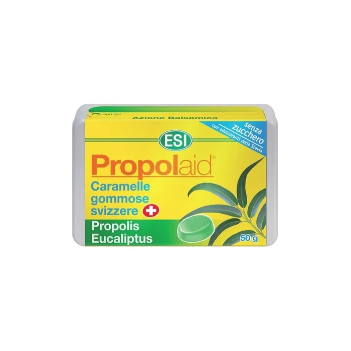 Esi Propolaid Chewy Swiss + Propolis Eucalyptus Sugar Free Candy 50g
