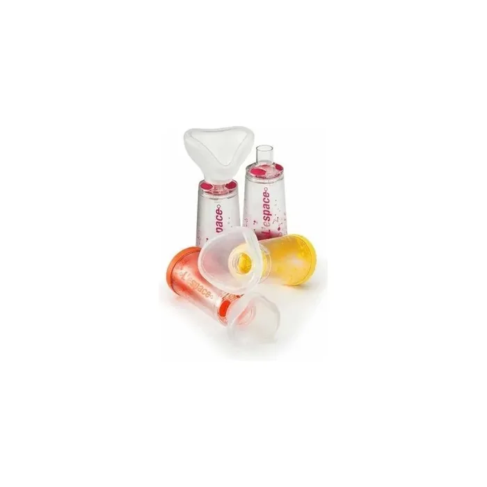Air Liquide Distance Camera For Premeasured Spray Dispensers L'Espace 220 Ml For Adults With Mouthpiece Inspiration Valve 2 Expiration Valves Color Code Magenta