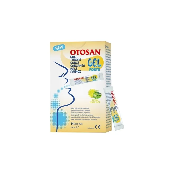 Otosan Natural Throat and Mouth Gel with Plant-Based Ingredients 14 Stick Pack 10ml