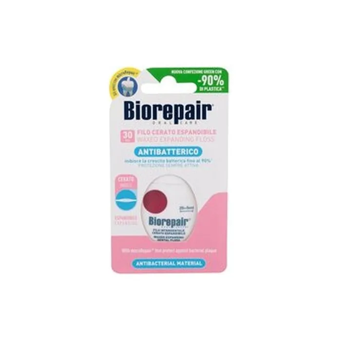 Biorepair Antibacterial Waxed Expanding Floss For Sensitive Gums