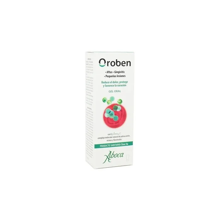 Aboca Oroben Oral Gel For Canker Sores Gingivitis And Mouth Ulcers 15ml