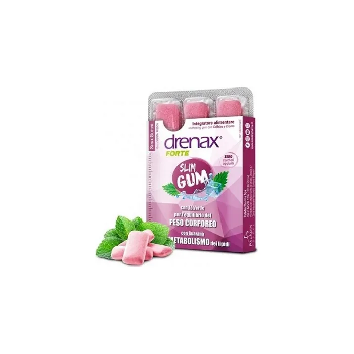 Drenax Fresh Mint Chewing Gum Dietary Supplement