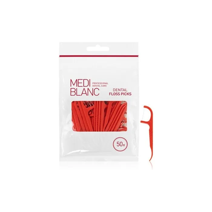 MEDIBLANC Dental Floss Picks 50 Pieces
