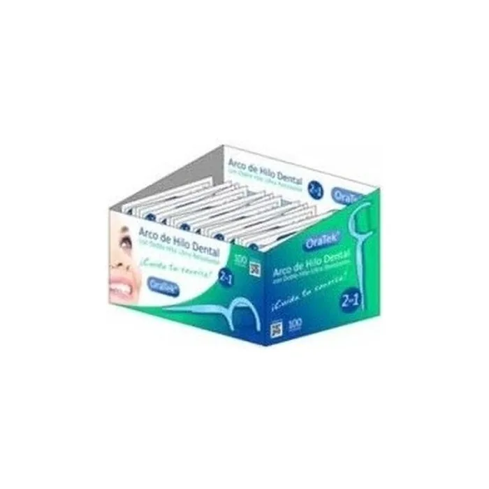ORATEK Double Thread Dental Floss 100 Individual Units