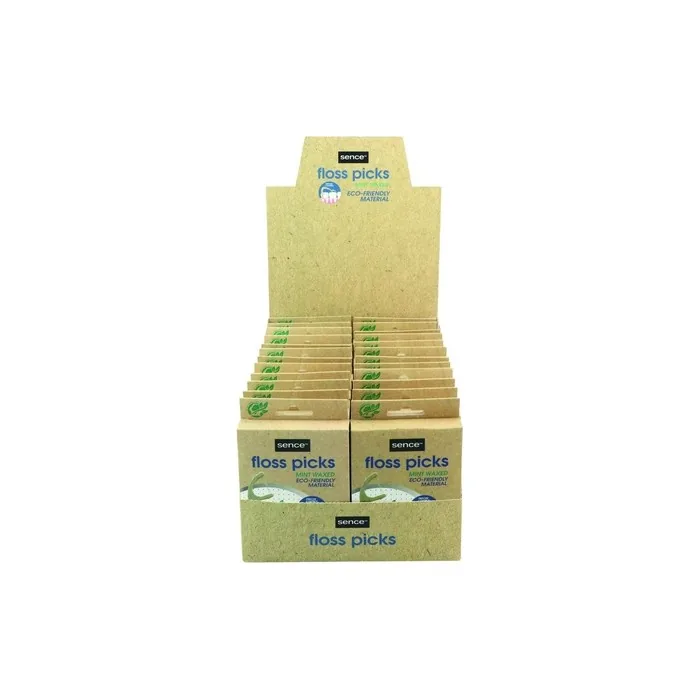 Sence Fresh Flossers 2-In-1 Picks Bamboo - Eco-Friendly Dental Care
