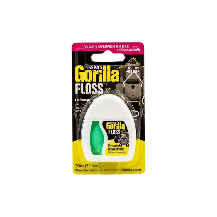 Piksters Gorilla Extra Strong Fine Thread Scrubbing Dental Floss 30m