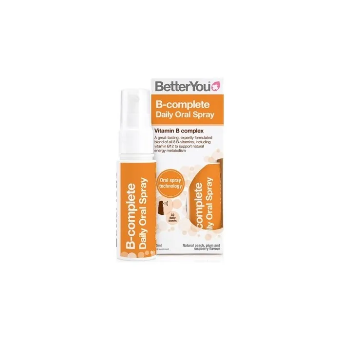 BetterYou B-complete Daily Oral Spray Natural Peach, Plum & Raspberry 25ml