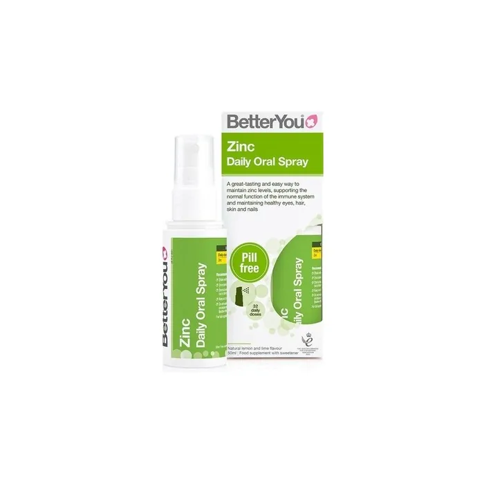 BetterYou Zinc Daily Oral Spray Natural Lemon & Lime 50ml