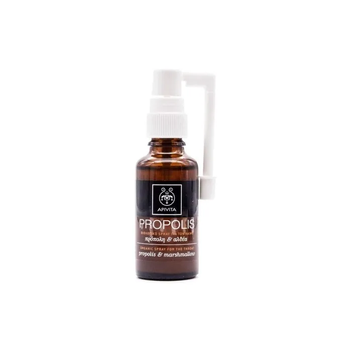 Apivita Organic Throat Spray with Marshmallow and Propolis 30ml
