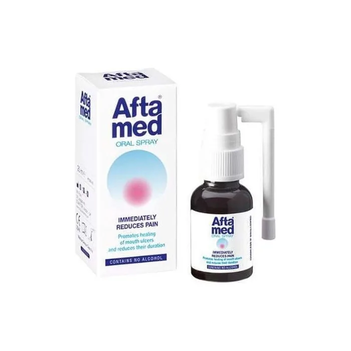 Aftamed Aftamed Spray For The Relief Of Oral Ulcers Canker Sores 20ml
