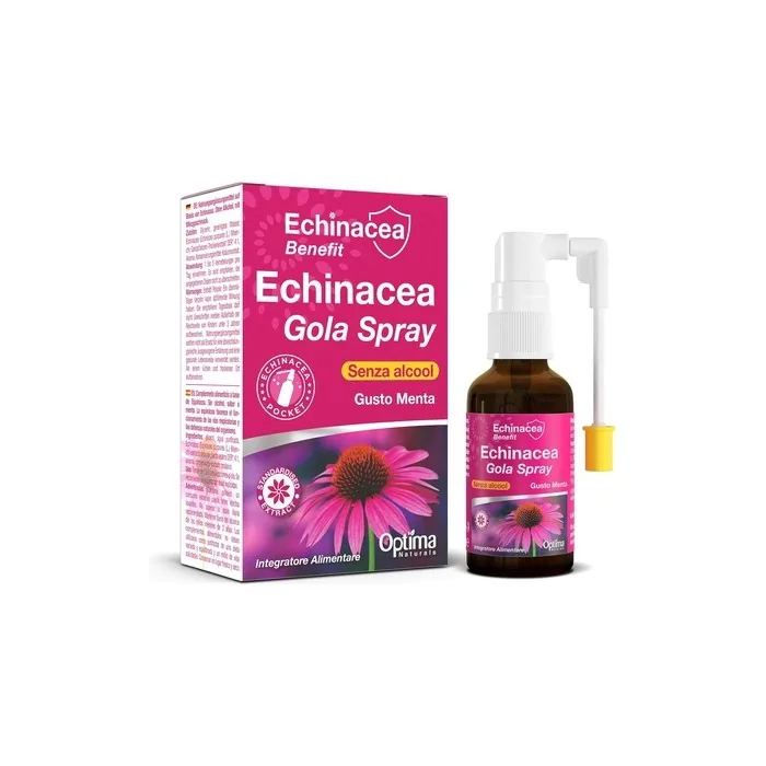 Echinacea Benefit Throat Spray Alcohol Free Mint Flavor