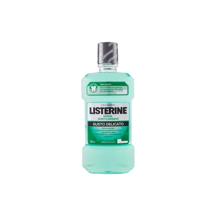 Listerine mouthwash defense teeth and gums delicate taste 500ml