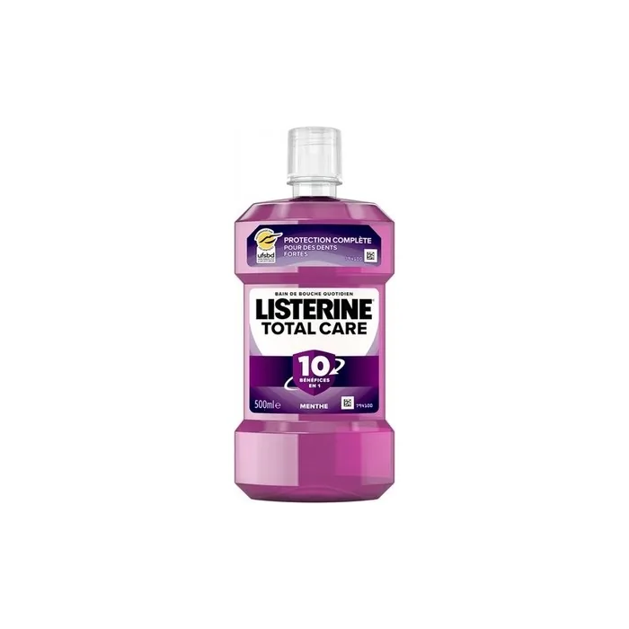 Listerine Total Care Antibacterial Mouthwash 500ml with 6-Fold Action
