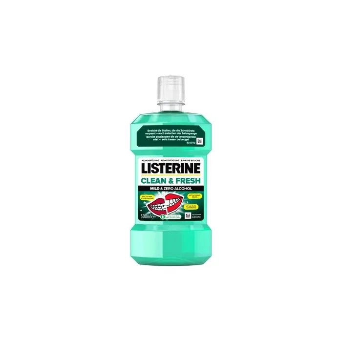 Listerine Clean & Fresh Mouthwash 500ml - Alcohol-Free