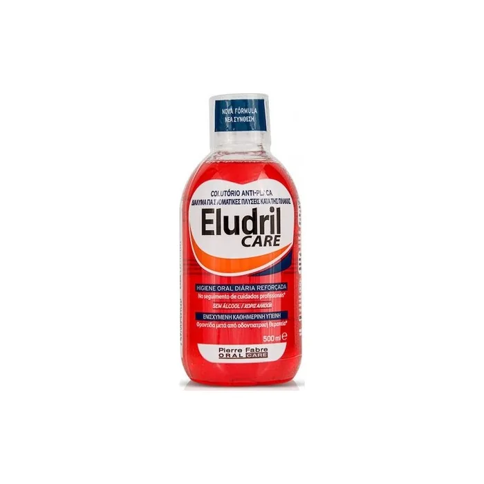 Eludril Elgydium Care Mouthwash For Oral Rinsing Against Plaque 500ml