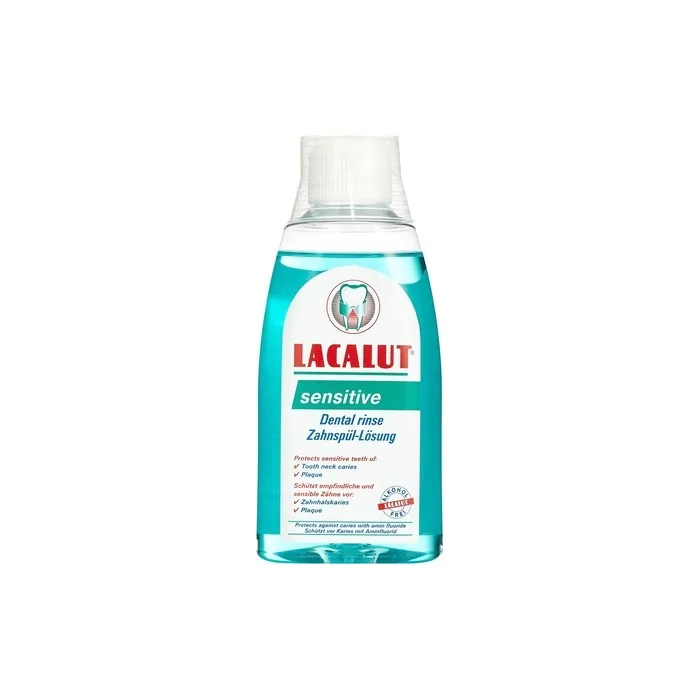 LACALUT SENSITIVE Mouthwash 300ml - Daily Prevention Against Gum Inflammation, Plaque Bacteria, and Cavities