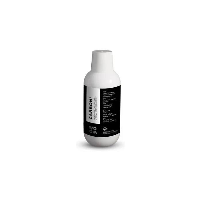 Woom Carbon+ Charcoal Mouthwash Whitening Mouth Rinse 500ml