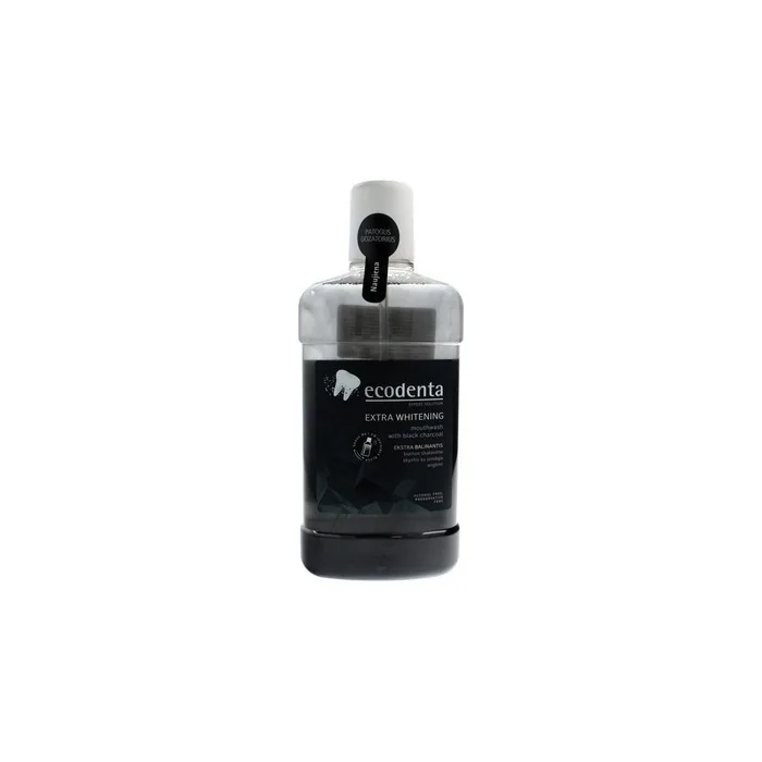 Ecodenta Extra Extra Whitening Mouthwash With Black Charcoal 500 Ml