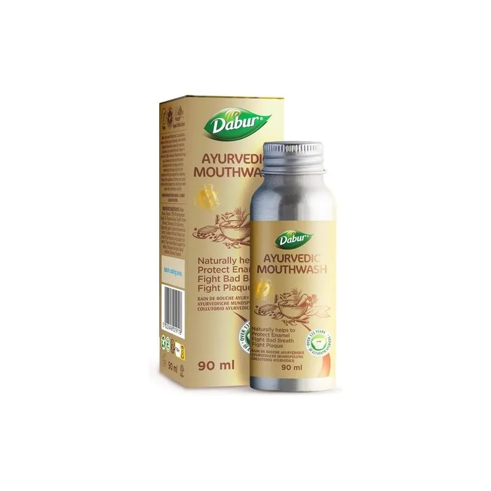 Dabur Ayurvedic Oil Mouth Wash 90ml - Enamel Protection and Bad Breath Fighter