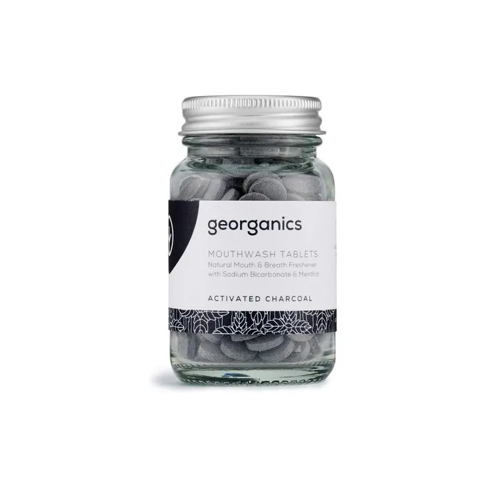 Georganics Charcoal Mouthwash Tablets with Sodium Bicarbonate 180 Tablets
