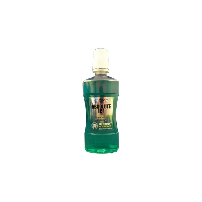 Zidac Absolute Ice Freshmint Mouthwash 500ml