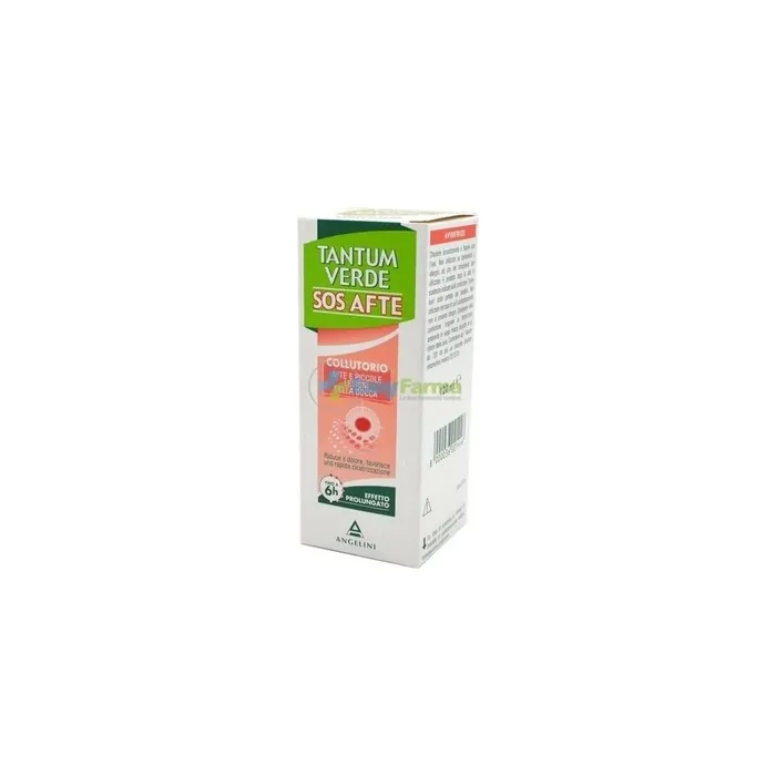Angelini Tantum Verde Sos Mouthwash For Mouth Ulcers And Small Oral Lesions 120 Ml