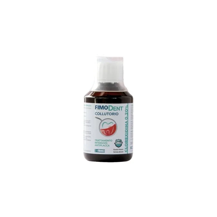 Fimodent Mouthwash Chlorhexidine 0.20% with SPDD Dental Discolor Protection System and Pleasant Mint Flavor 200ml