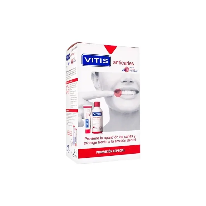 Vitis Anticavity Toothpaste 100ml And Anticavity Mouthwash 500ml